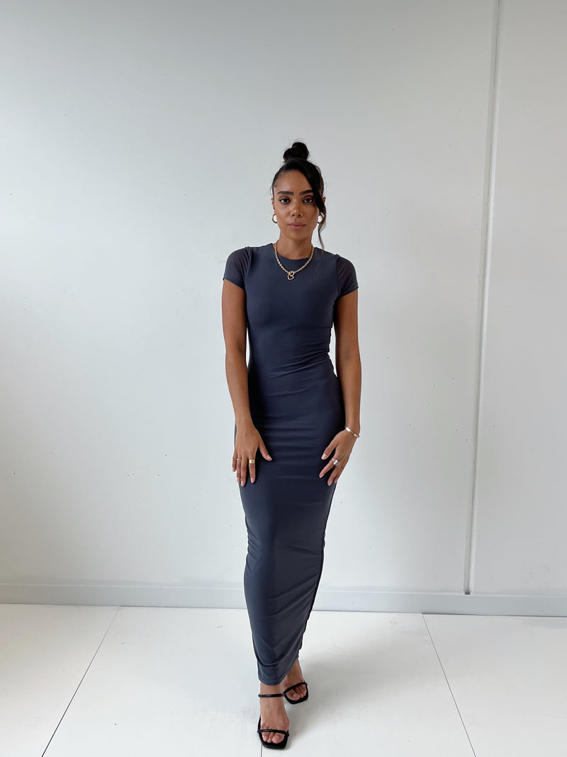 Gretchen Maxi Dress - Grey