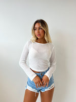 Tegan Long Sleeve Top - White