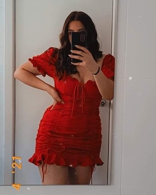 Amelia Floral Mini Dress - Red