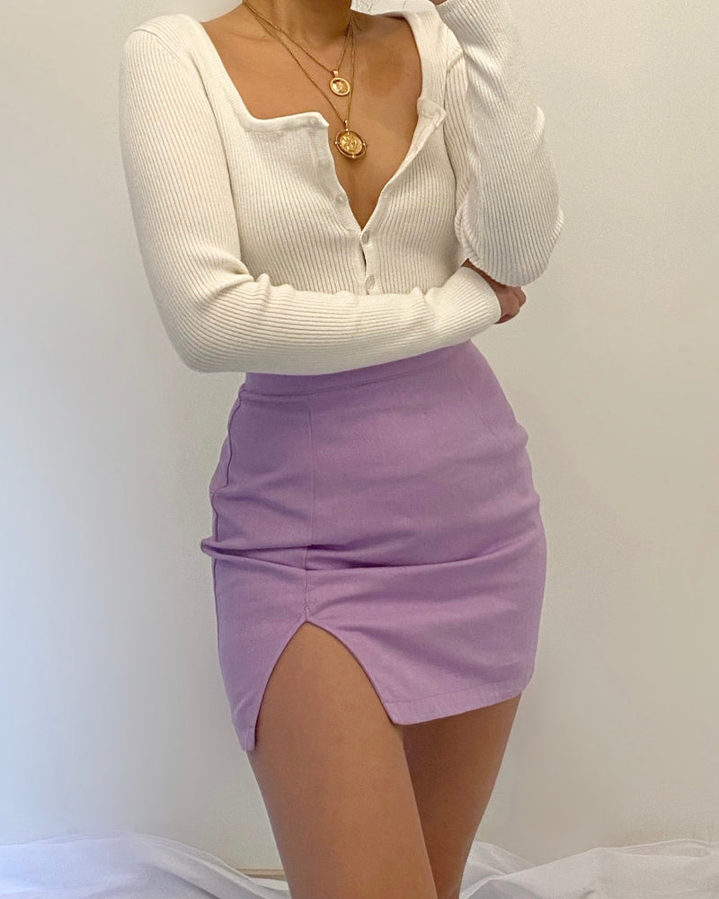 Thalita Mini Skirt - Lilac