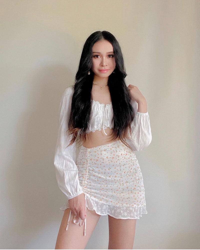 Summertime Floral Mini Skirt